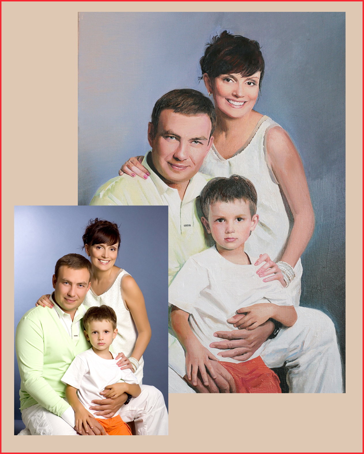 Портрет живопись, холст/масло